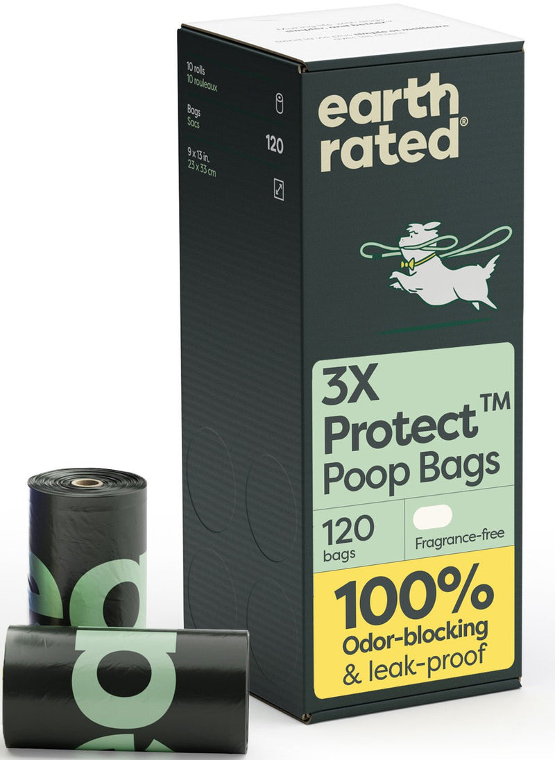 Odor-Blocking Dog Poop Bags Refill Rolls With 3X Protect Technology B9